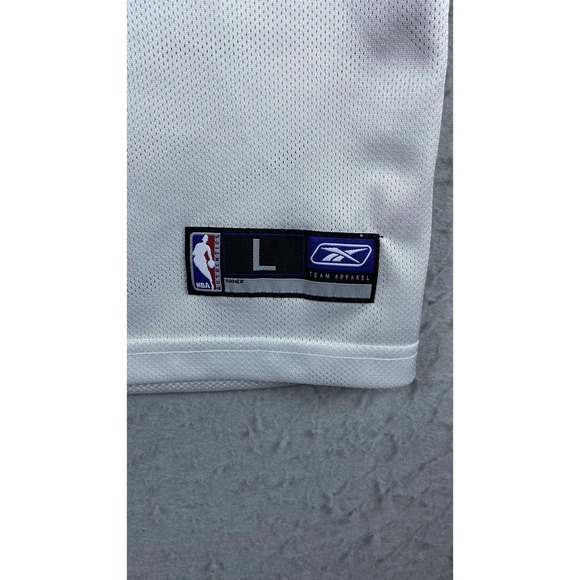 Houston Rockets Jersey Boys Large White Red NBA Basketball Reebok McGrady 1 - Picture 3 of 11